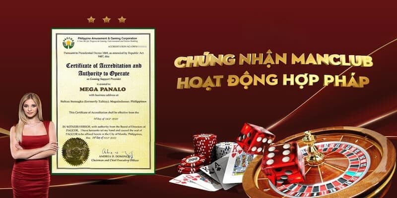 Hướng dẫn người chơi tiếp cận giấy phép hoạt động Manclub